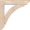 Ekena Millwork Thorton Slat Smooth Bracket w/ Offset Brace, Douglas Fir, 5 1/2"W x 26"D x 26"H BKT0604X26X26THR06SDF - alternate 2